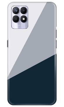 Blue Shade Mobile Back Case for Realme 8i (Design - 182)