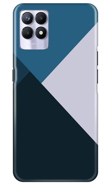 Blue Shades Mobile Back Case for Realme 8i (Design - 188)