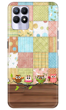 Owls Mobile Back Case for Realme 8i (Design - 202)