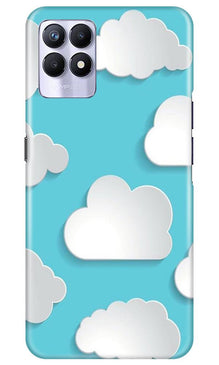 Clouds Mobile Back Case for Realme 8i (Design - 210)