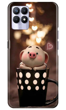 Cute Bunny Mobile Back Case for Realme 8i (Design - 213)