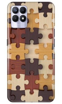 Puzzle Pattern Mobile Back Case for Realme 8i (Design - 217)