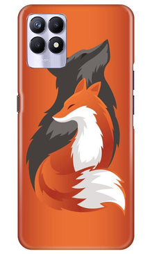 Wolf  Mobile Back Case for Realme 8i (Design - 224)