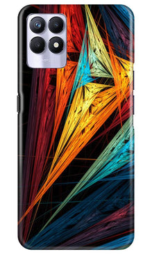 Modern Art Mobile Back Case for Realme 8i (Design - 229)