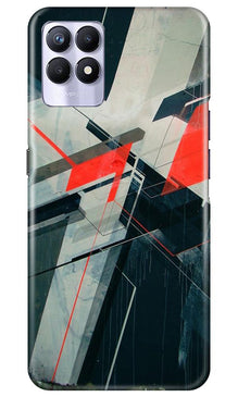 Modern Art Mobile Back Case for Realme 8i (Design - 231)