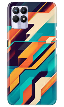 Modern Art Mobile Back Case for Realme 8i (Design - 233)
