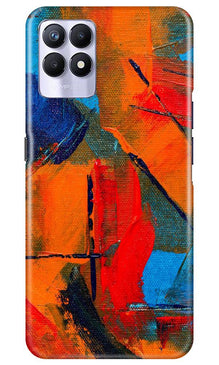 Modern Art Mobile Back Case for Realme 8i (Design - 237)