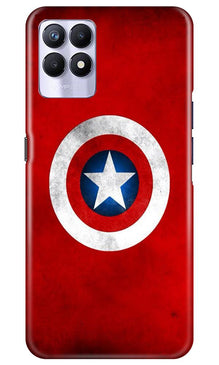 Captain America Mobile Back Case for Realme 8i (Design - 249)