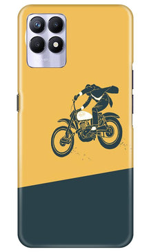 Bike Lovers Mobile Back Case for Realme 8i (Design - 256)
