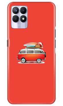 Travel Bus Mobile Back Case for Realme 8i (Design - 258)