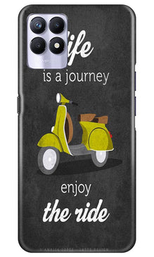 Life is a Journey Mobile Back Case for Realme 8i (Design - 261)