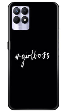 #GirlBoss Mobile Back Case for Realme 8i (Design - 266)