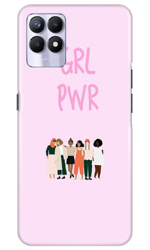 Girl Power Mobile Back Case for Realme 8i (Design - 267)