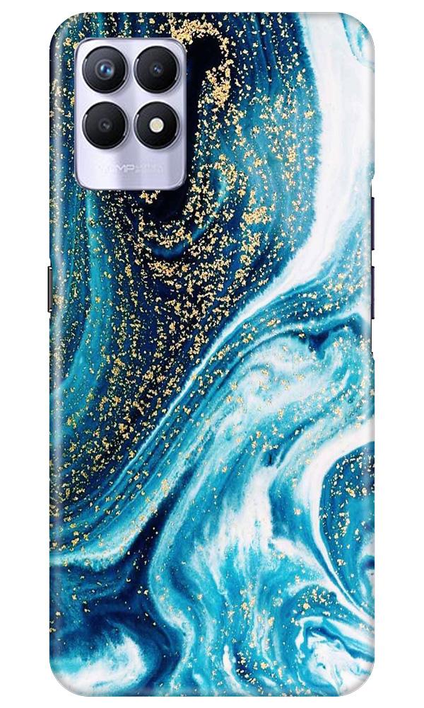 Marble Texture Mobile Back Case for Realme 8i (Design - 308)