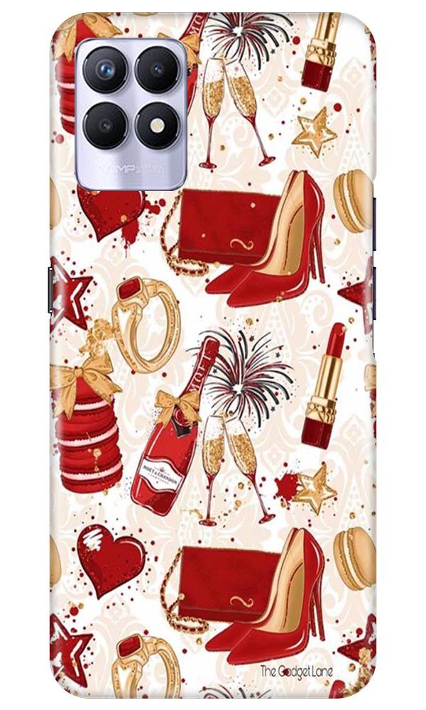 Girlish Mobile Back Case for Realme 8i (Design - 312)