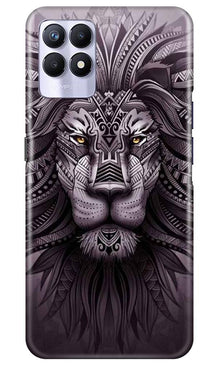 Lion Mobile Back Case for Realme 8i (Design - 315)