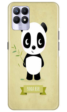 Panda Bear Mobile Back Case for Realme 8i (Design - 317)