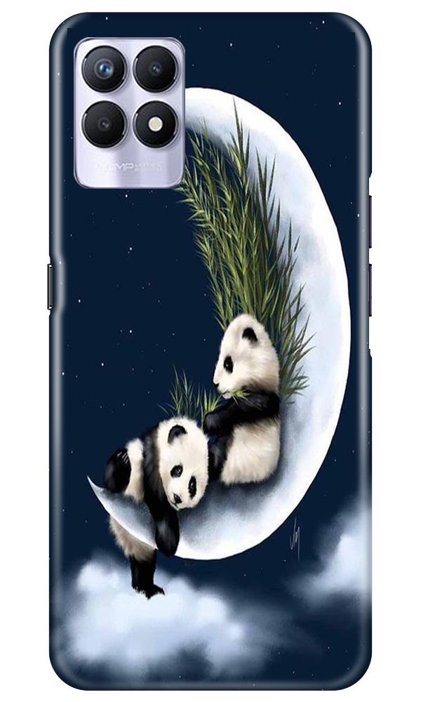 Panda Moon Mobile Back Case for Realme 8i (Design - 318)