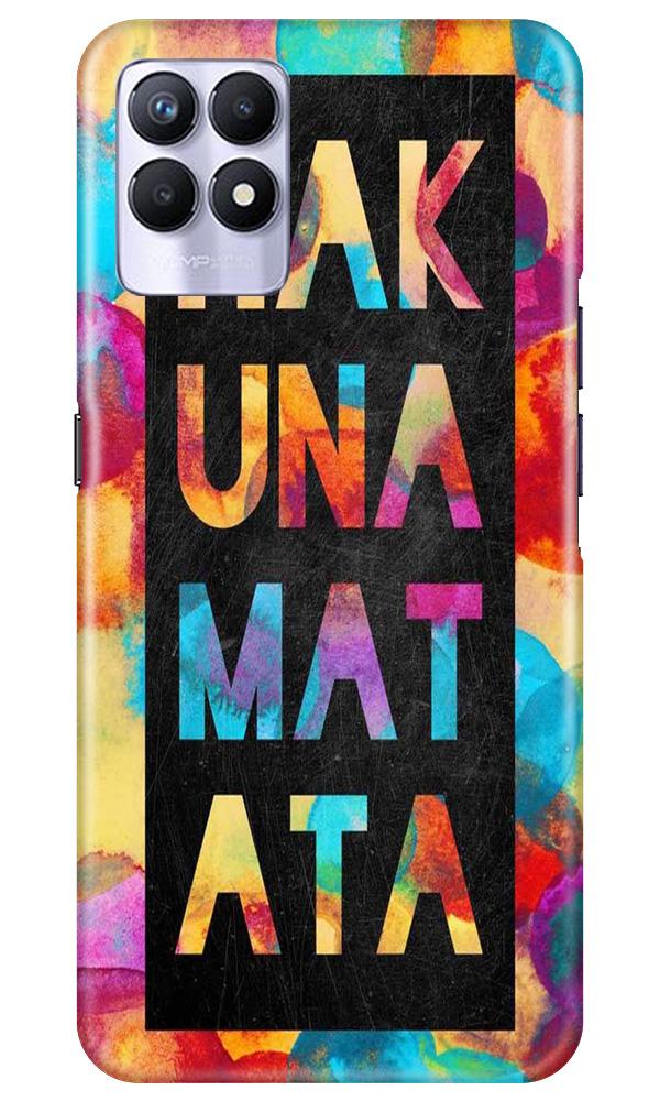 Hakuna Matata Mobile Back Case for Realme 8i (Design - 323)