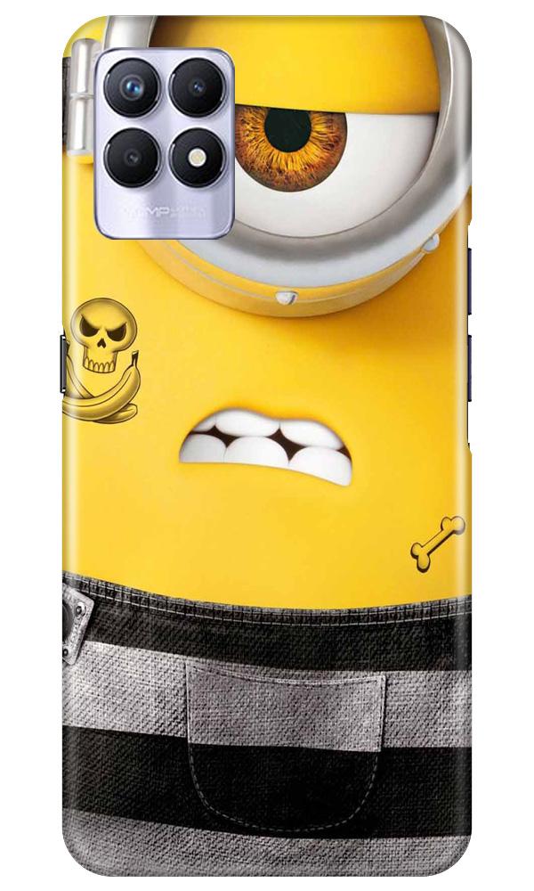 Minion Mobile Back Case for Realme 8i (Design - 324)