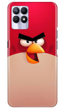 Angry Bird Red Mobile Back Case for Realme 8i (Design - 325)