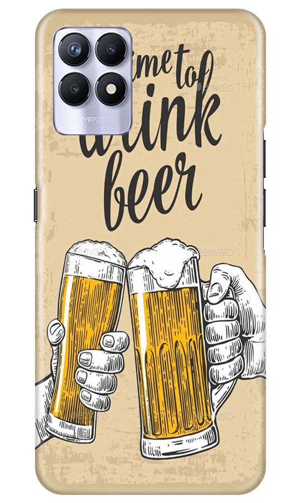 Drink Beer Mobile Back Case for Realme 8i (Design - 328)
