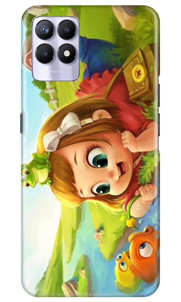 Baby Girl Mobile Back Case for Realme 8i (Design - 339)