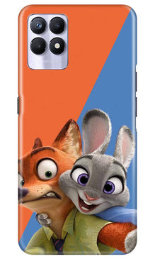 Cartoon Mobile Back Case for Realme 8i (Design - 346)