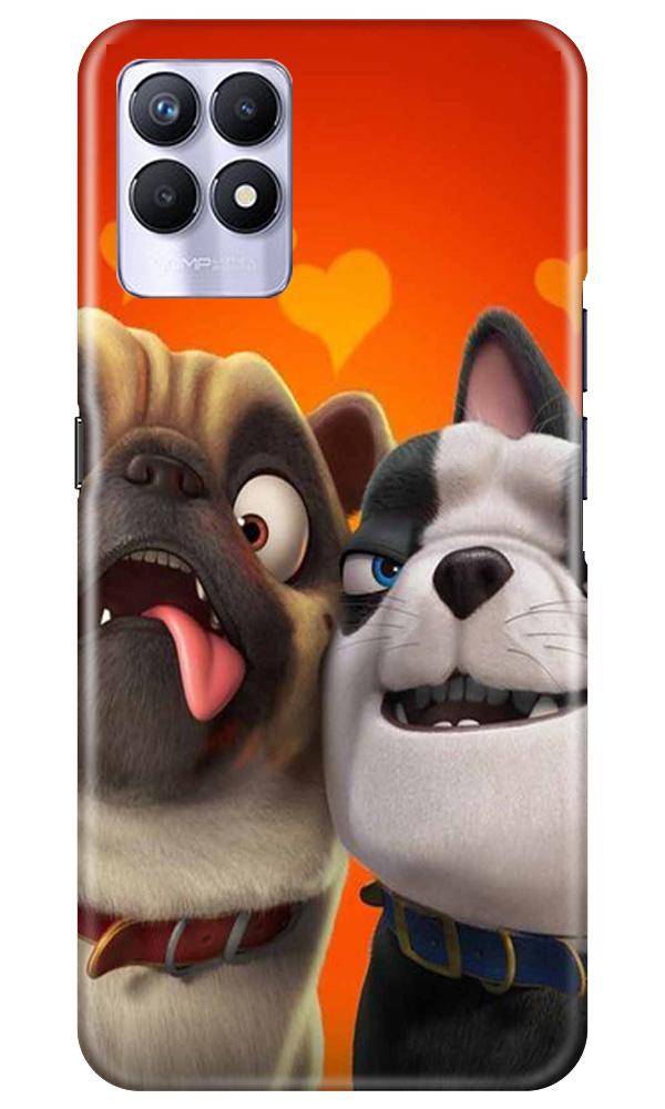 Dog Puppy Mobile Back Case for Realme 8i (Design - 350)