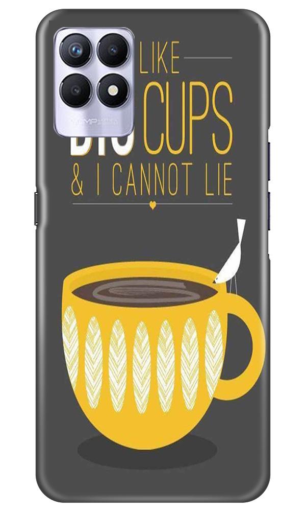 Big Cups Coffee Mobile Back Case for Realme 8i (Design - 352)