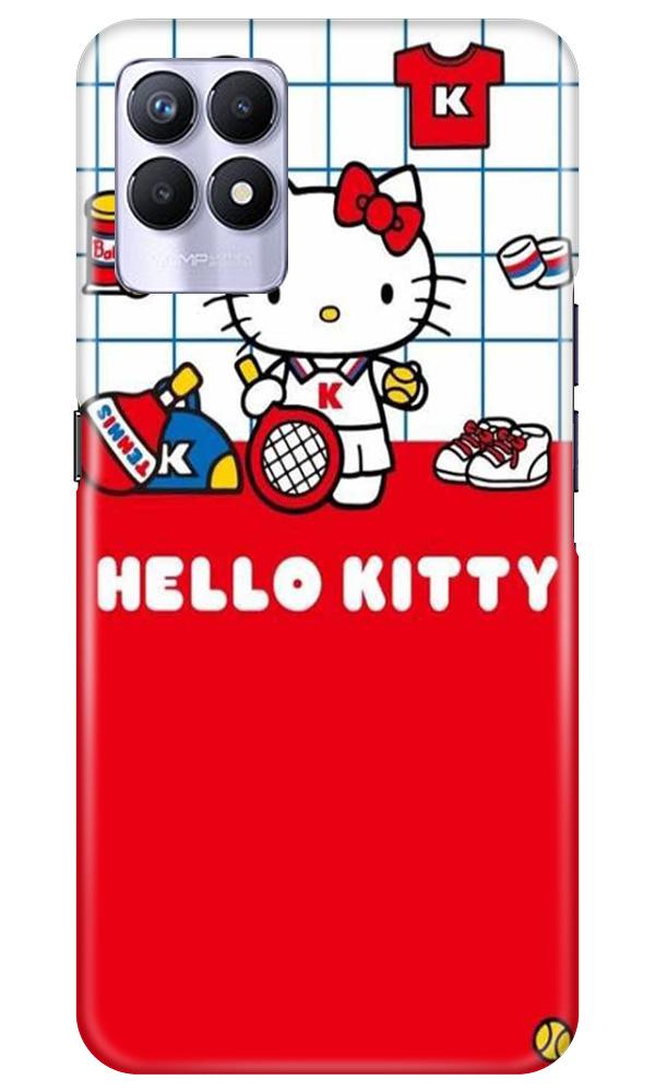 Hello Kitty Mobile Back Case for Realme 8i (Design - 363)