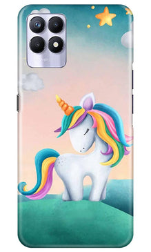 Unicorn Mobile Back Case for Realme 8i (Design - 366)