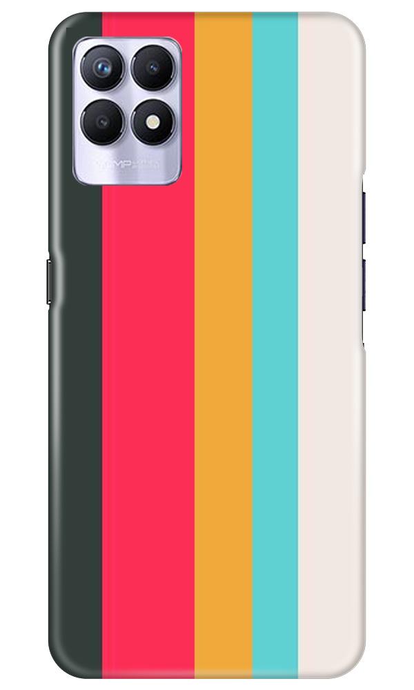 Color Pattern Mobile Back Case for Realme 8i (Design - 369)