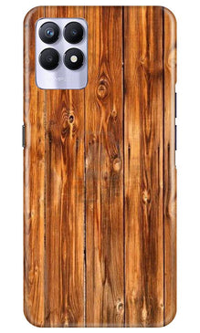 Wooden Texture Mobile Back Case for Realme 8i (Design - 376)