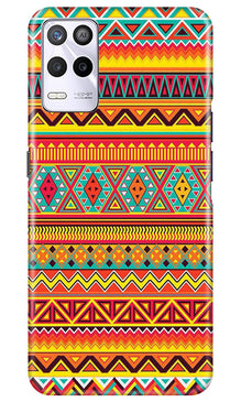Zigzag line pattern Mobile Back Case for Realme 9 5G (Design - 4)