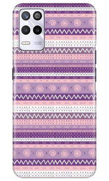 Zigzag line pattern3 Mobile Back Case for Realme 9 5G (Design - 11)