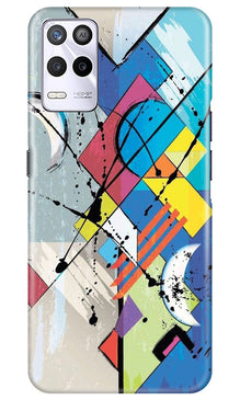 Modern Art Mobile Back Case for Realme 9 5G (Design - 203)