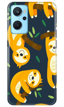Racoon Pattern Mobile Back Case for Realme 9i (Design - 2)