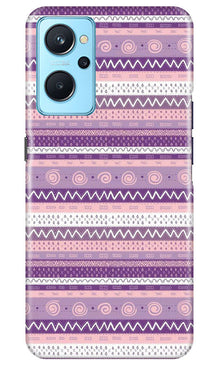 Zigzag line pattern3 Mobile Back Case for Realme 9i (Design - 11)