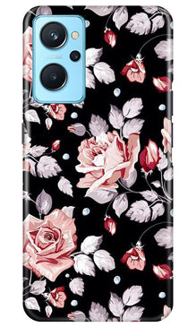 Pink rose Mobile Back Case for Realme 9i (Design - 12)