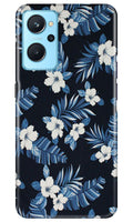 White flowers Blue Background2 Case for Realme 9i