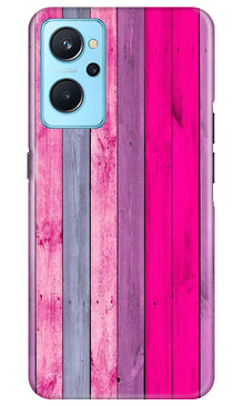 Wooden look Mobile Back Case for Realme 9i (Design - 24)