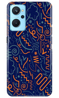 Line Art Baground Case for Realme 9i