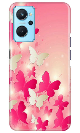 White Pick Butterflies Case for Realme 9i