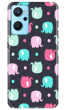 Elephant Baground Mobile Back Case for Realme 9i (Design - 44)