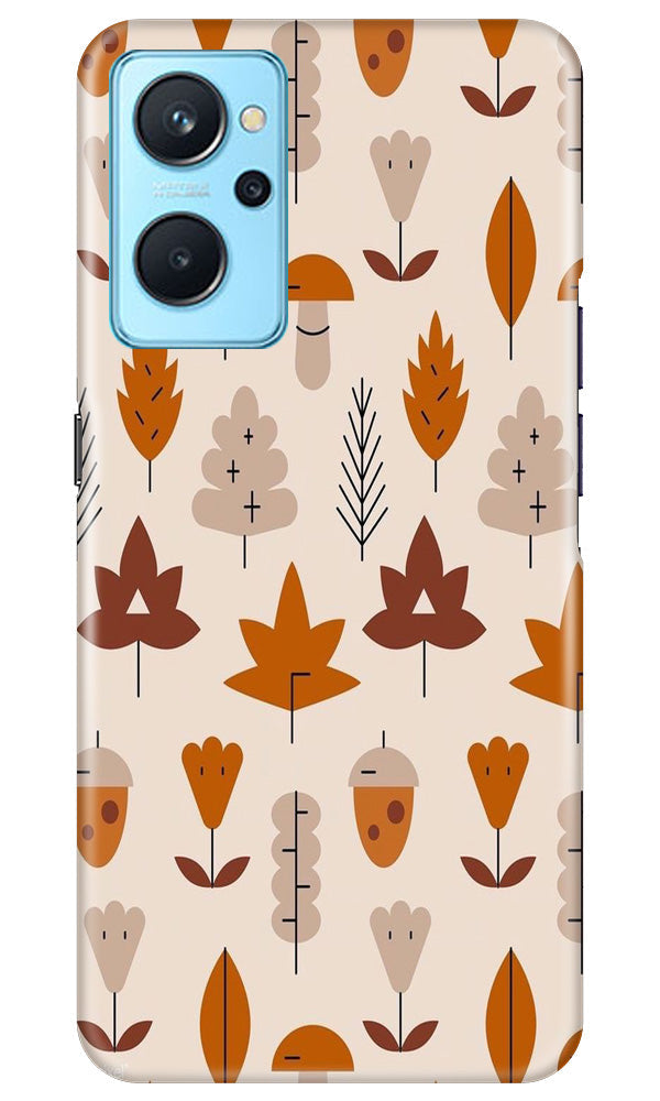 Leaf Pattern Art Case for Realme 9i  (Design - 132)