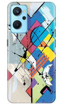 Modern Art Mobile Back Case for Realme 9i (Design - 203)