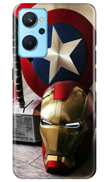 Captain America Shield Mobile Back Case for Realme 9i (Design - 222)