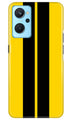 Black Yellow Pattern Mobile Back Case for Realme 9i (Design - 336)
