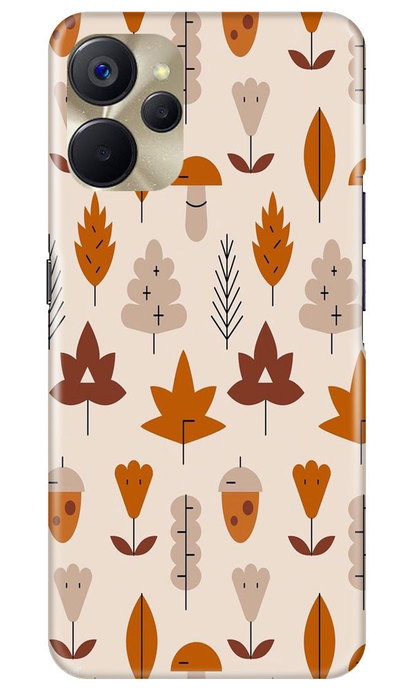 Leaf Pattern Art Case for Realme 9i 5G  (Design - 132)